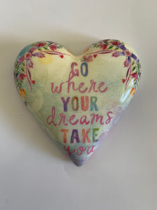 Decoupaged  Hanging Heart