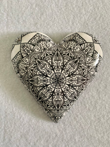 Decoupaged  Hanging Heart