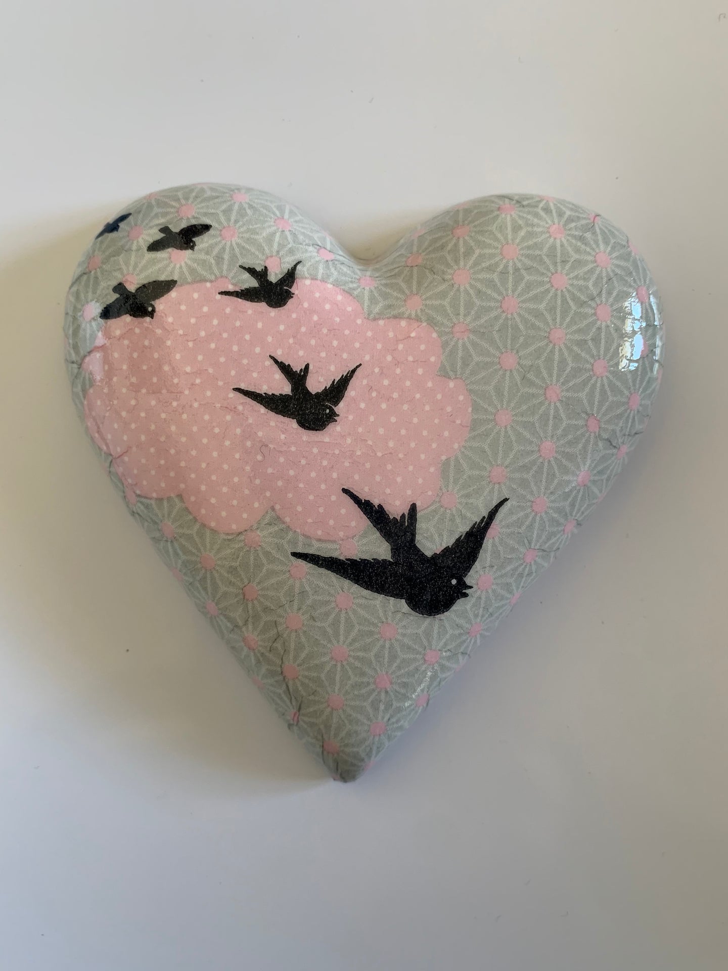 Decoupaged Hanging Heart