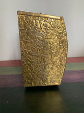 Load image into Gallery viewer, Vintage Hammered Brass Magazine Rack
