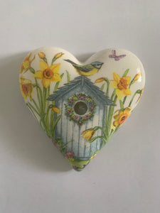 Decoupaged  Hanging Heart