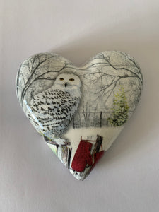 Decoupaged  Hanging Heart