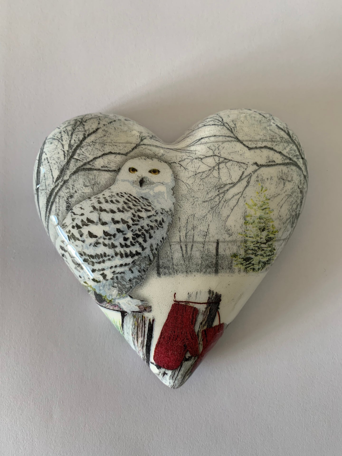 Decoupaged  Hanging Heart