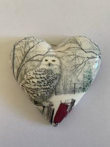 Decoupaged  Hanging Heart