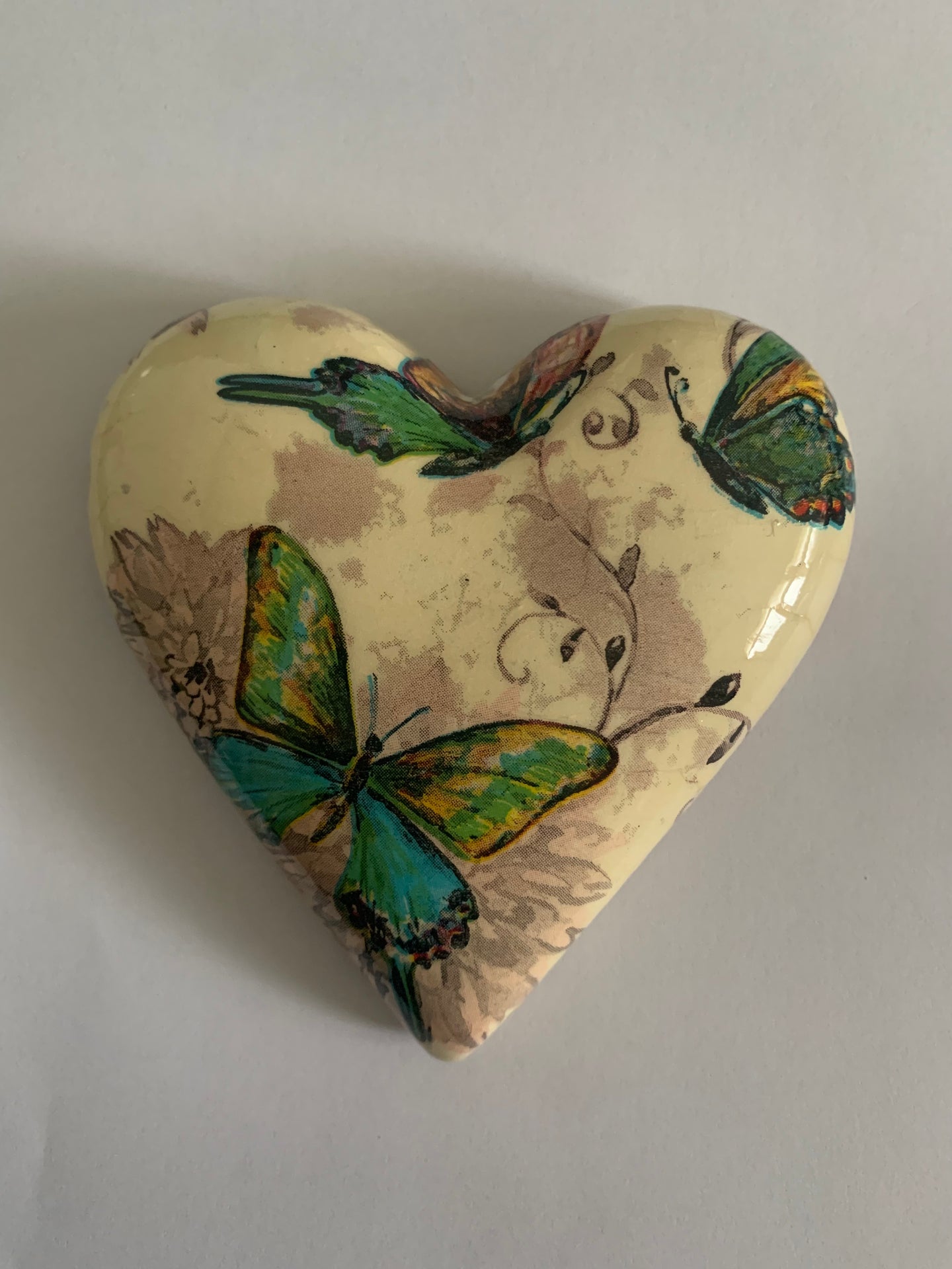 Decoupaged  Hanging Heart