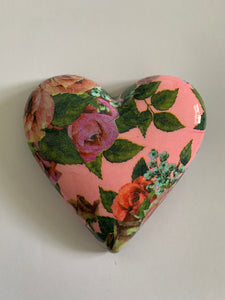 Decoupaged  Hanging Heart