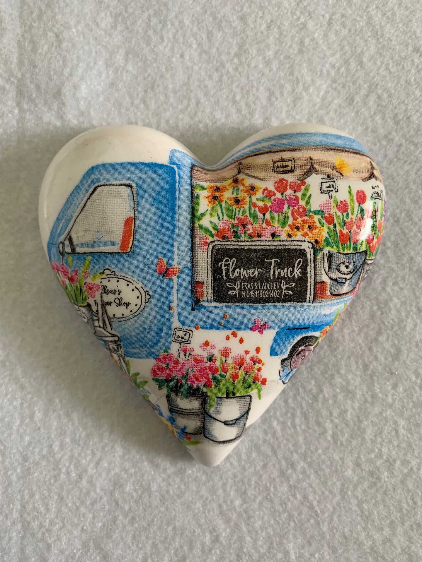 Decoupaged  Hanging Heart