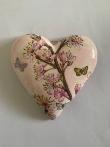 Decoupaged  Hanging Heart