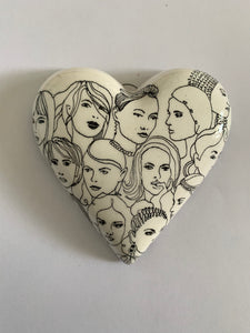 Decoupaged  Hanging Heart