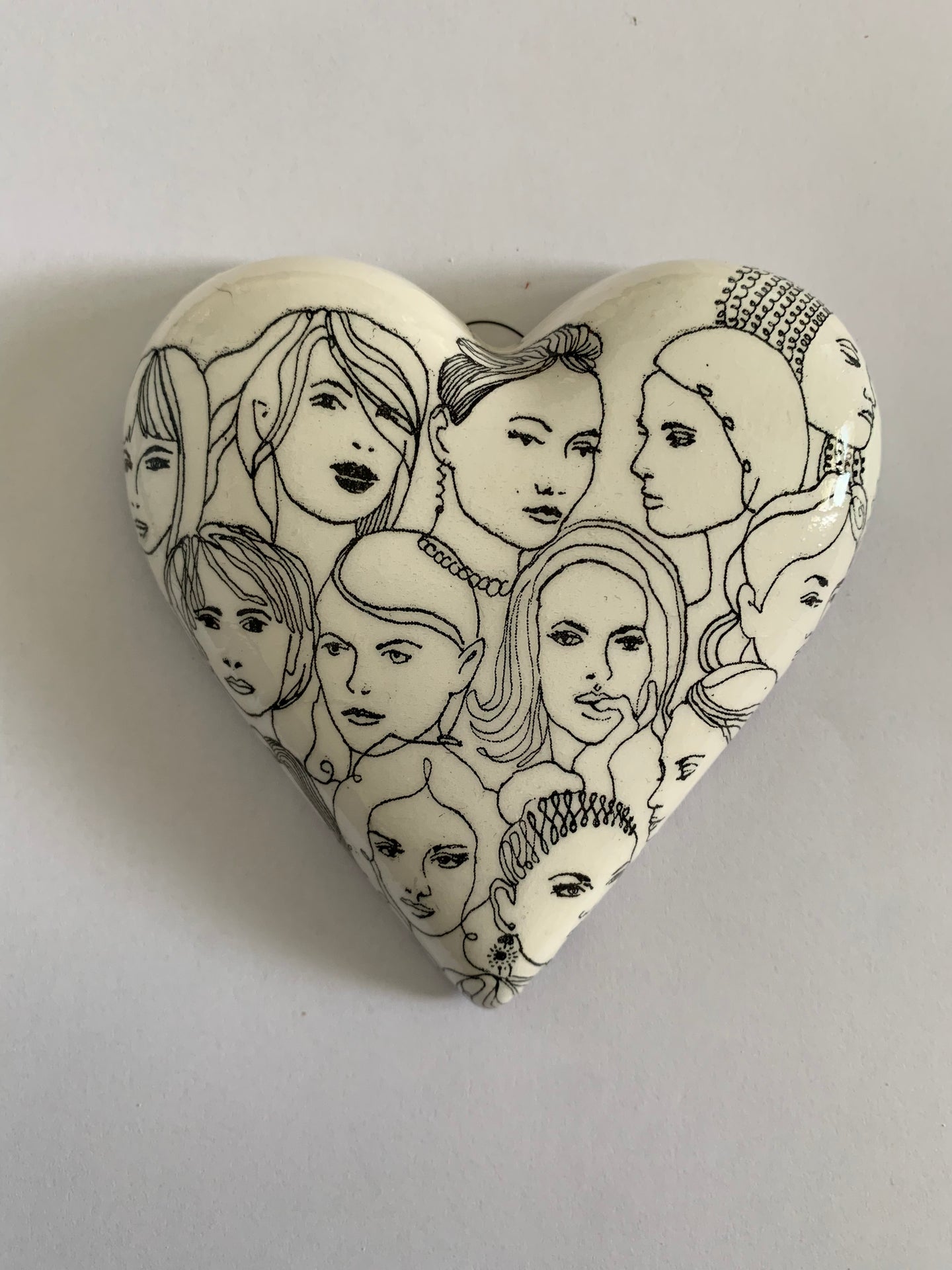 Decoupaged  Hanging Heart