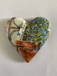 Decoupaged  Hanging Heart