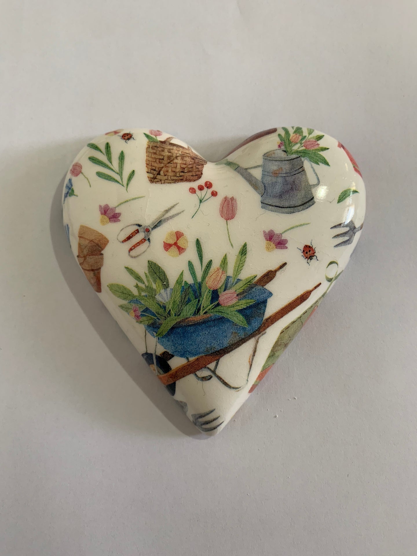 Decoupaged  Hanging Heart