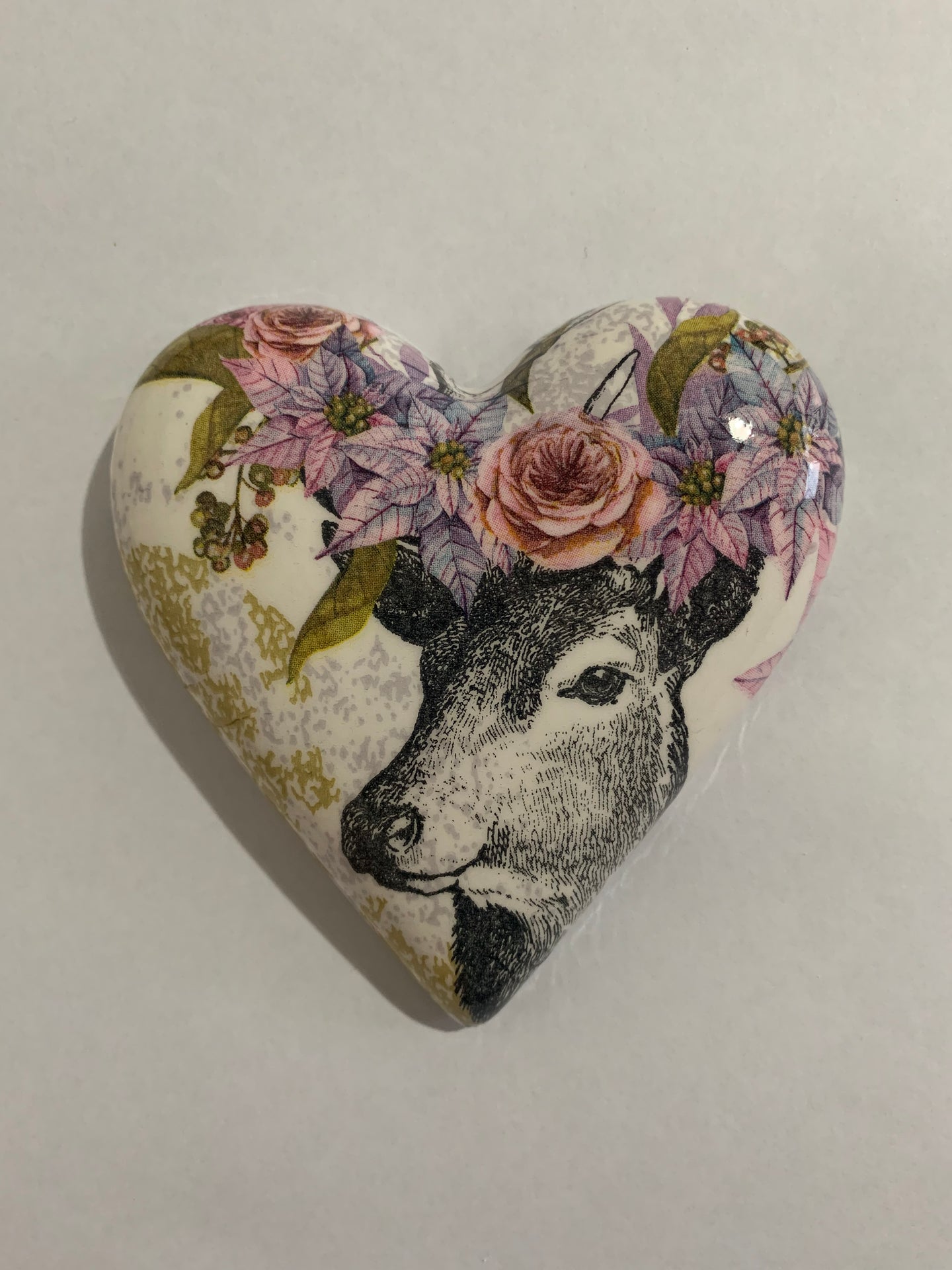 Decoupaged  Hanging Heart